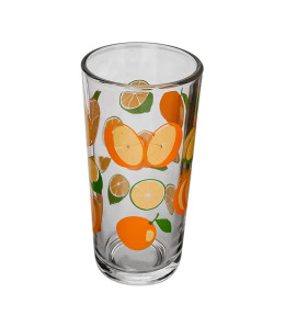 Vaso Decorado con Naranjas 8360 | Frescura y Estilo para tus Bebidas-LIBBEY