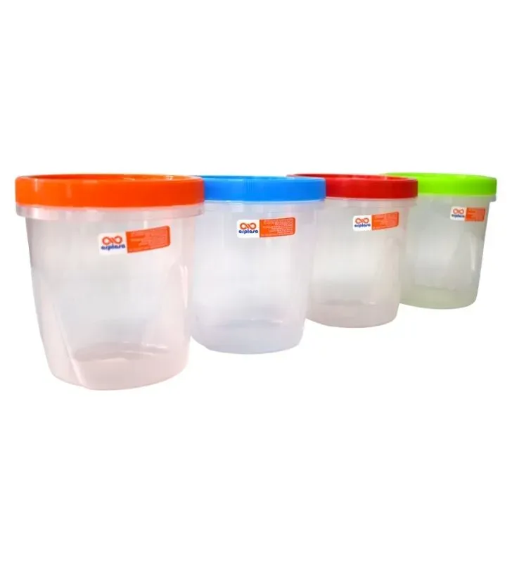 Recipiente ergonómico 1000 ml con tapa rosca marca Arplasa – Almacenamiento eficiente