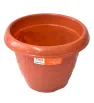 Maceta Flores No. 2 de plástico Arplasa – 1.5L, color café