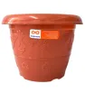 Maceta Flores No. 2 de plástico Arplasa – 1.5L, color café