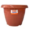 Maceta Flores No. 4 de plástico Arplasa – 8.5L, color café