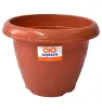 Maceta Flores No. 4 de plástico Arplasa – 8.5L, color café