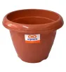 Maceta Flores No. 4 de plástico Arplasa – 8.5L, color café