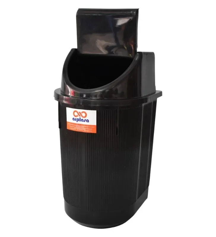Bote Dinamarca No. 4 de plástico reproceso Arplasa – 25L, tapa balancín