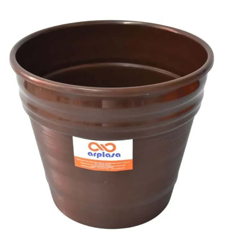 Maceta No. Chocolate Arplasa – Diseño elegante en color chocolate