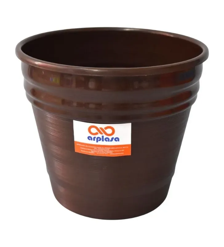 Maceta No. Chocolate Arplasa – Diseño elegante en color chocolate