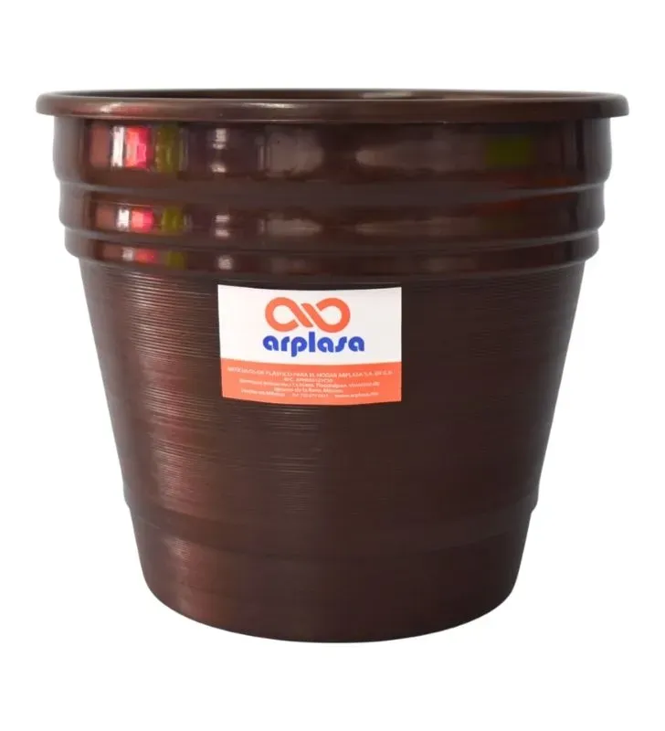 Maceta No. Chocolate Arplasa – Diseño elegante en color chocolate