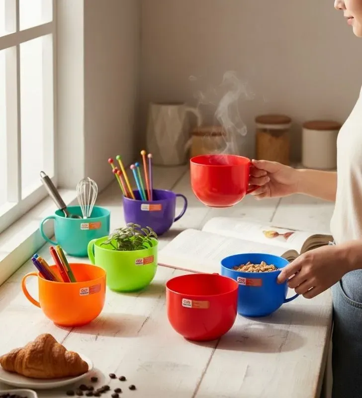 Taza Bolota Colores ARPLASA – Plástico decorativo para bebidas