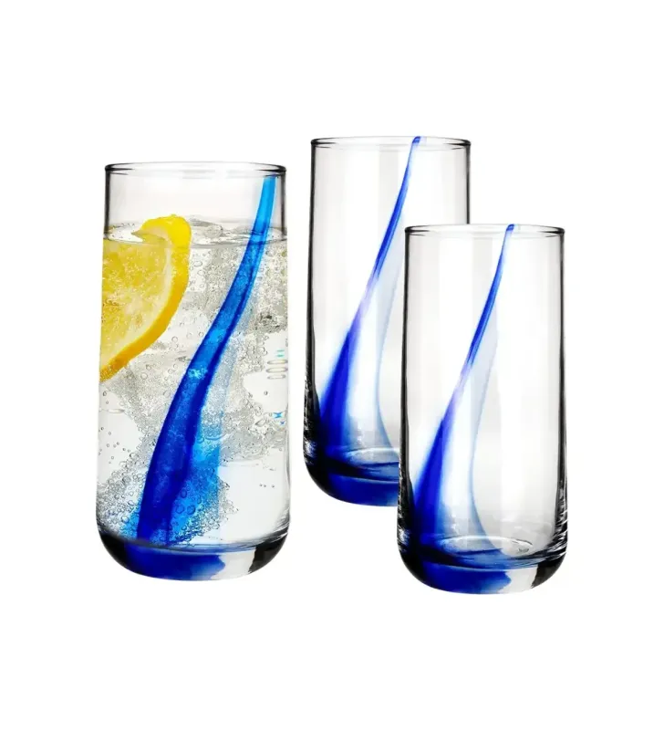 6098 JGO DE VASOS COOLER LISTON AZUL-CRISA
