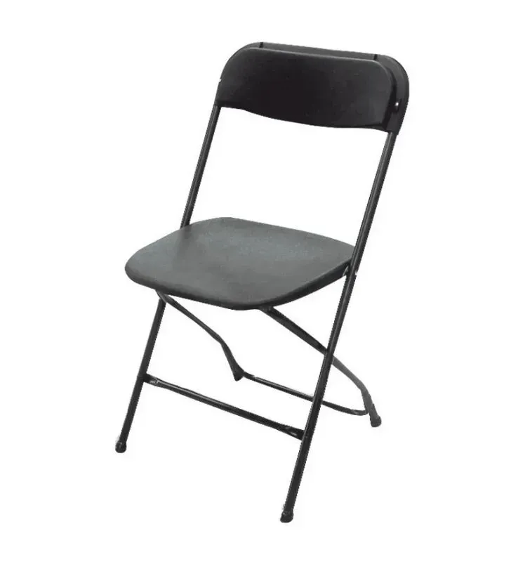 Silla Plegable Tubular Plástico Negro Samsonite 222319 – Resistente y Funcional