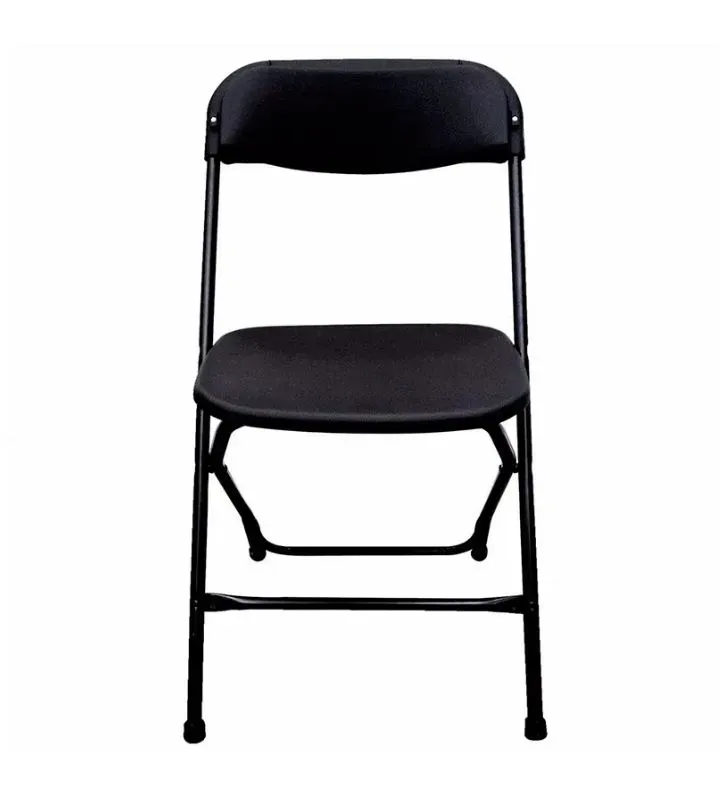 Silla Plegable Tubular Plástico Negro Samsonite 222319 – Resistente y Funcional