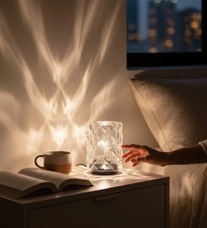 Lámpara de Mesa Tianlai LDM-05 – Luz LED RGBW con Control Remoto