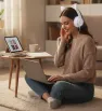 Audífonos P47M Tianlai – Diseño de Orejas de Gato con Luces LED RGB