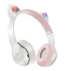 Audífonos P47M Tianlai – Diseño de Orejas de Gato con Luces LED RGB