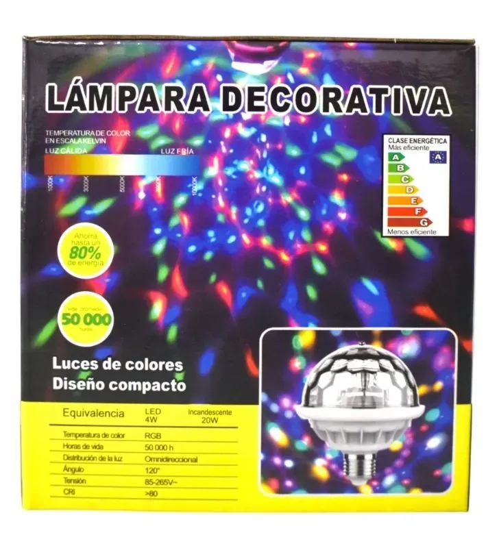 Lámpara Decorativa Tianlai VL-049 – Base E27, Consumo 4W, Luz Blanca