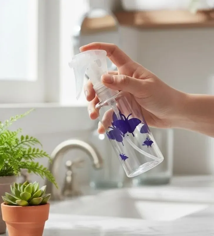 Atomizador Mariposa PET – Spray decorativo transparente