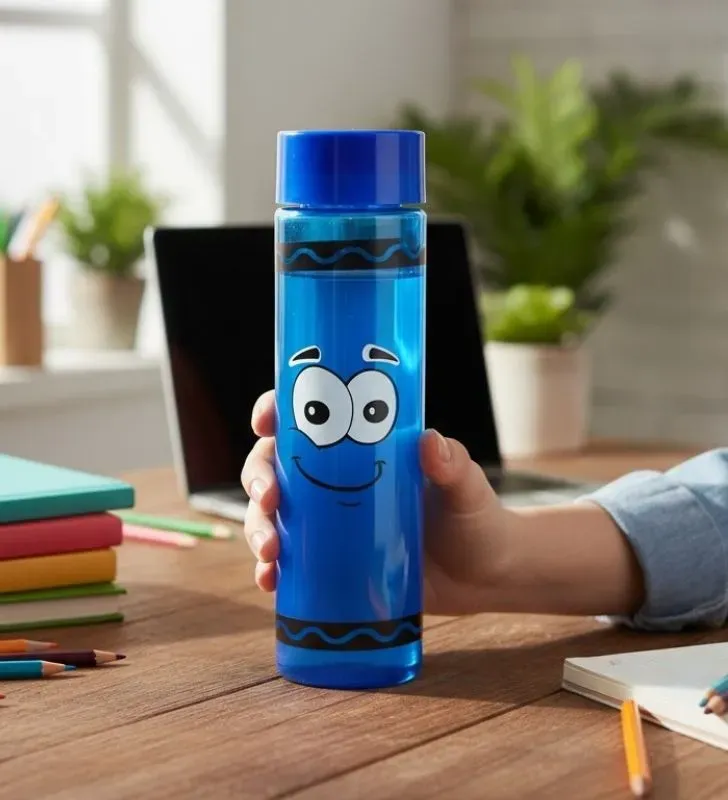 Botella tipo Tubo Crayola – botella de agua plástica