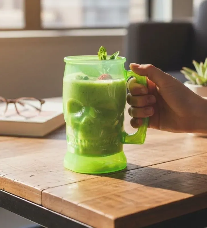 Tarro Calavera de Plástico – Jarra de Bebida con Estilo