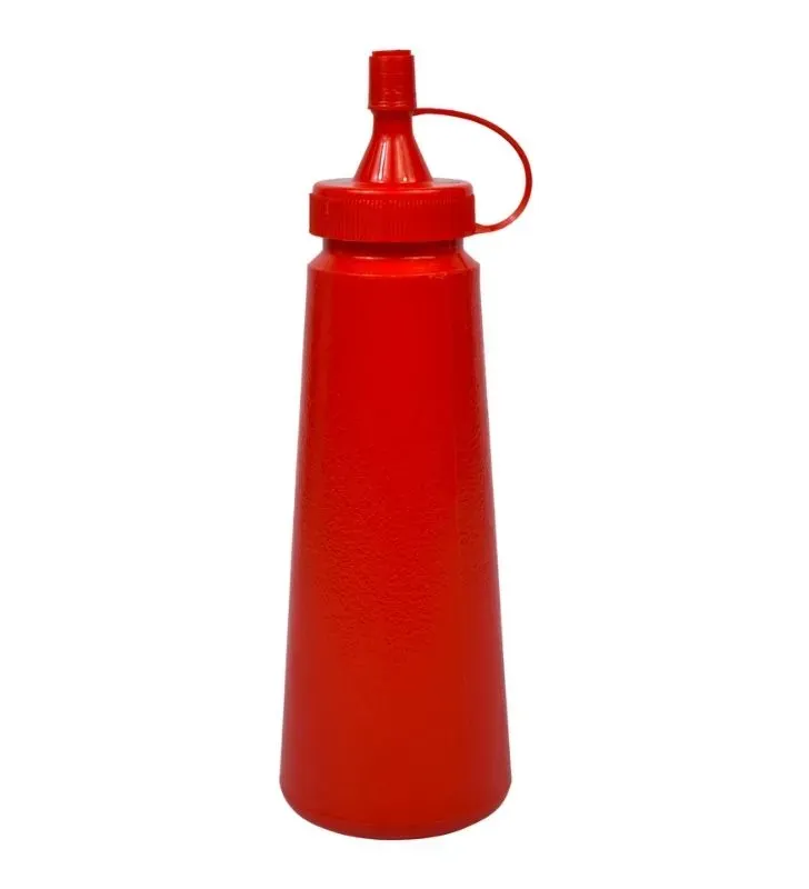 Catsupero 250 ml – Plástico Flexible con Tapa Mamila