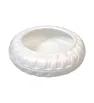 Base Florero Plana – Soporte Decorativo Blanco