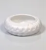 Base Florero Plana – Soporte Decorativo Blanco