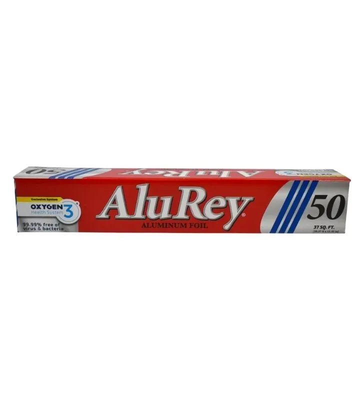 Papel Aluminio Alurey No. 50 – 50 m / 18 micras