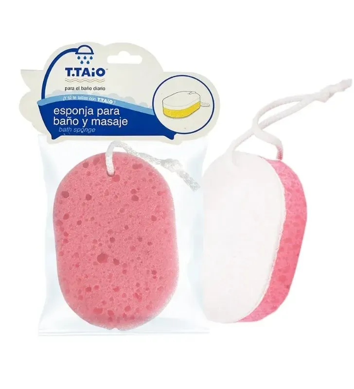 Esponja Exfoliante Doble Textura T. Taio – Baño y Masaje